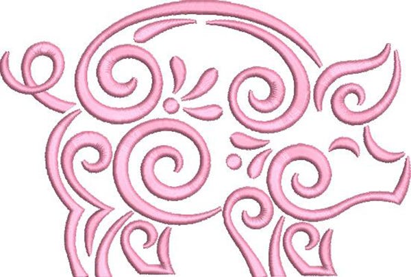 Fun Farm Swirls Machine Embroidery Designs by JuJu