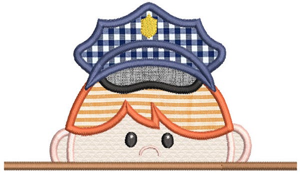 Fun Hat Peekers 2 Machine Embroidery Designs by JuJu