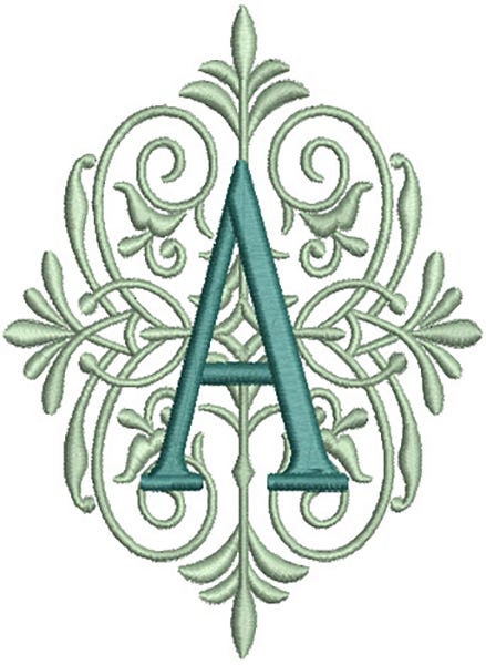 Gabriella Monogram | Machine Embroidery Designs by JuJu