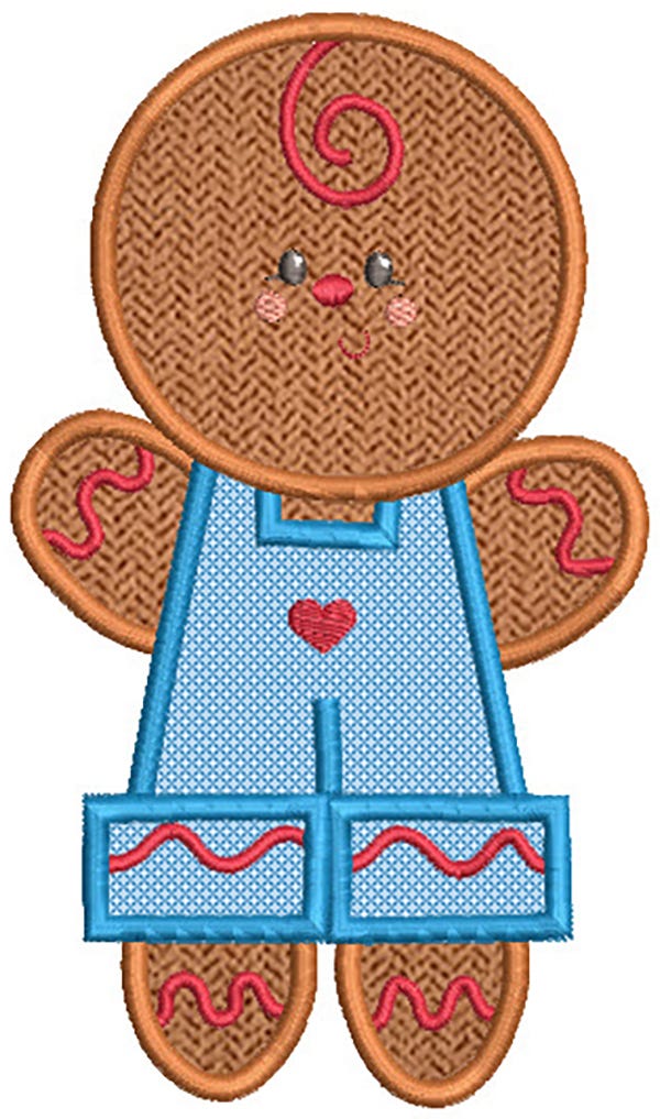 Sweet Gingerbread Applique Machine Embroidery Designs By JuJu