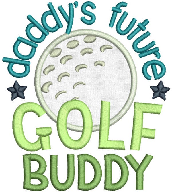 Golf Time Machine Embroidery Designs By JuJu