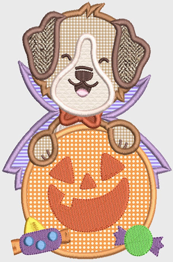 Holiday Doggies Applique Machine Embroidery Designs by JuJu 