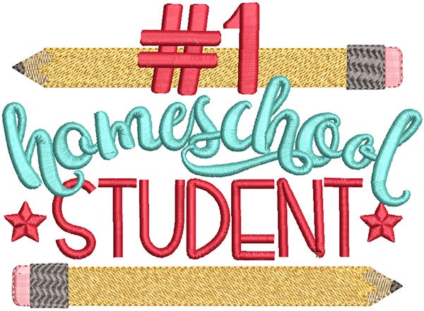 Homeschool Word Art Machine Embroidery Designs By JuJu