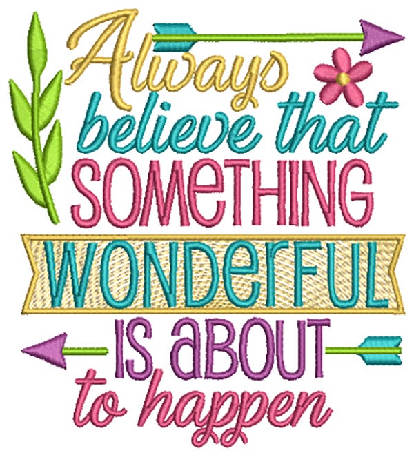 Inspired Sayings Set 3 Machine Embroidery Designs by JuJu