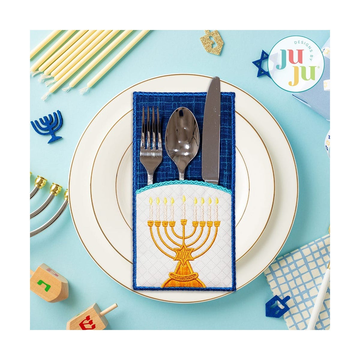 Hanukkah Embroidery Designs and In The Hoop Bundle
