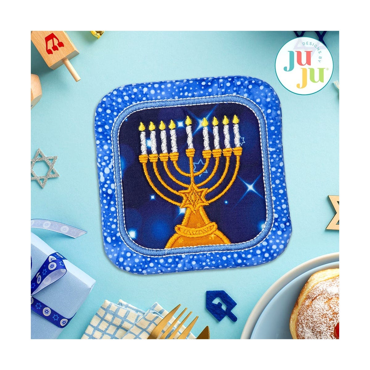 Hanukkah Embroidery Designs and In The Hoop Bundle