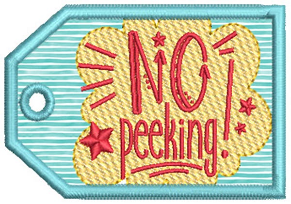 In The Hoop Gift Tags | Machine Embroidery Designs by JuJu