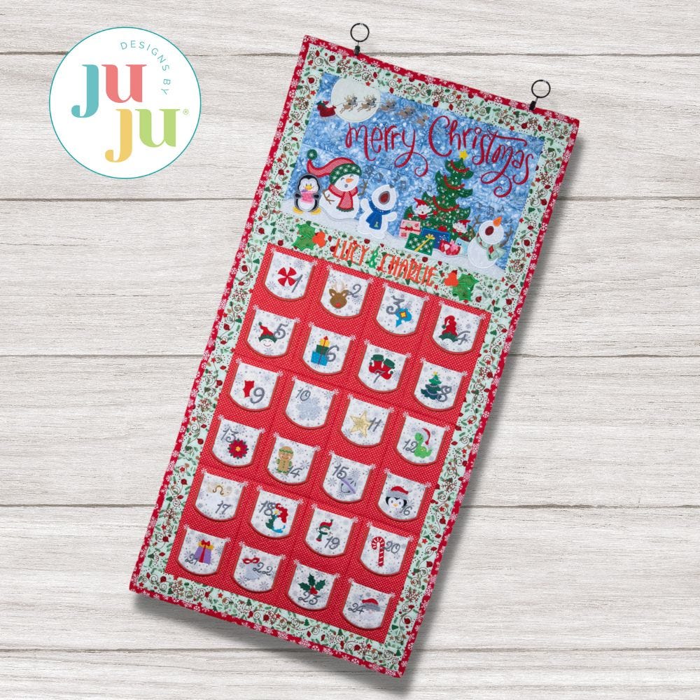 ITH Whimsical Advent Calendar | Machine Embroidery Designs by JuJu