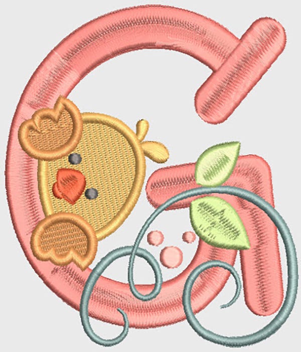 It's Spring Alphabet | Machine Embroidery Designs by JuJu