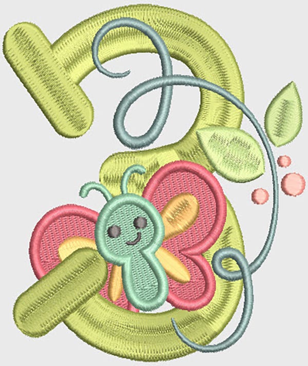 It's Spring Numbers | Machine Embroidery Designs by JuJu