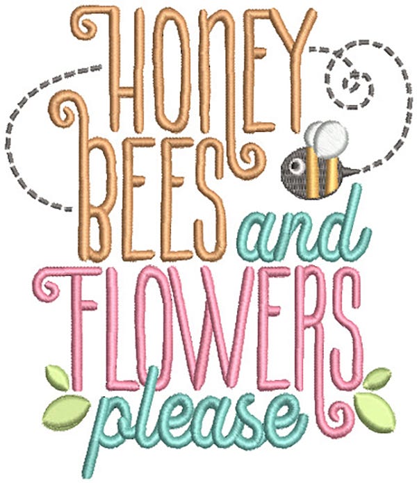 It's Spring Word Art Machine Embroidery Designs by JuJu