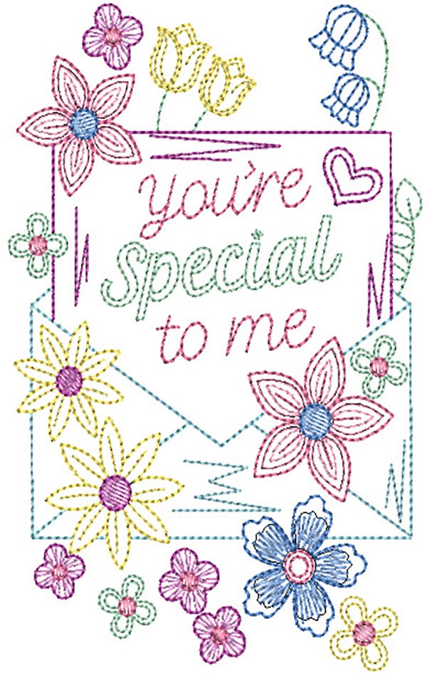 Just Because Greeting Cards 2 Digital Embroidery Designs by JuJu 