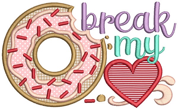 Lil Love Applique Machine Embroidery Designs By JuJu