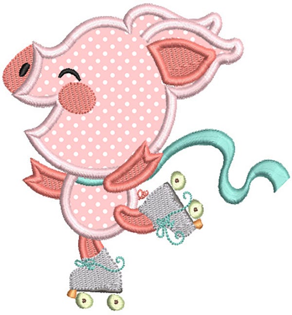 Little Piggies Machine Embroidery Designs by JuJu