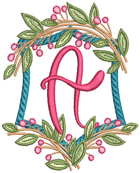 Lydia Alphabet | Machine Embroidery Designs by JuJu