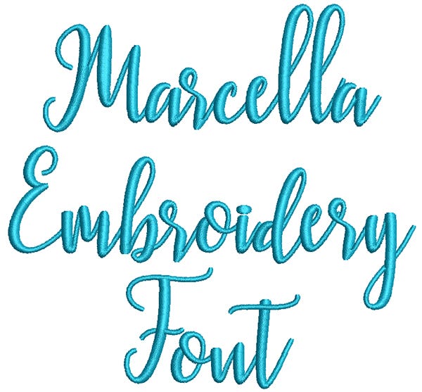 Marcella Embroidery Font | Machine Embroidery Designs by JuJu