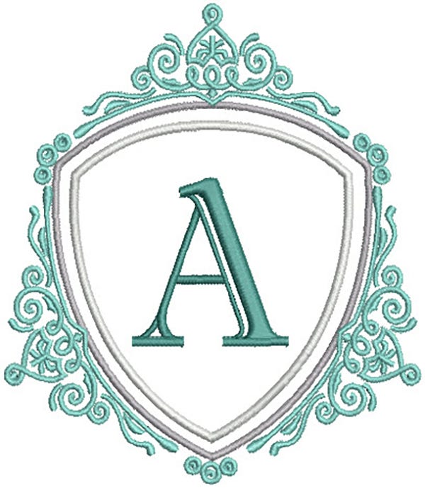 Maximus Monogram | Machine Embroidery Designs by JuJu