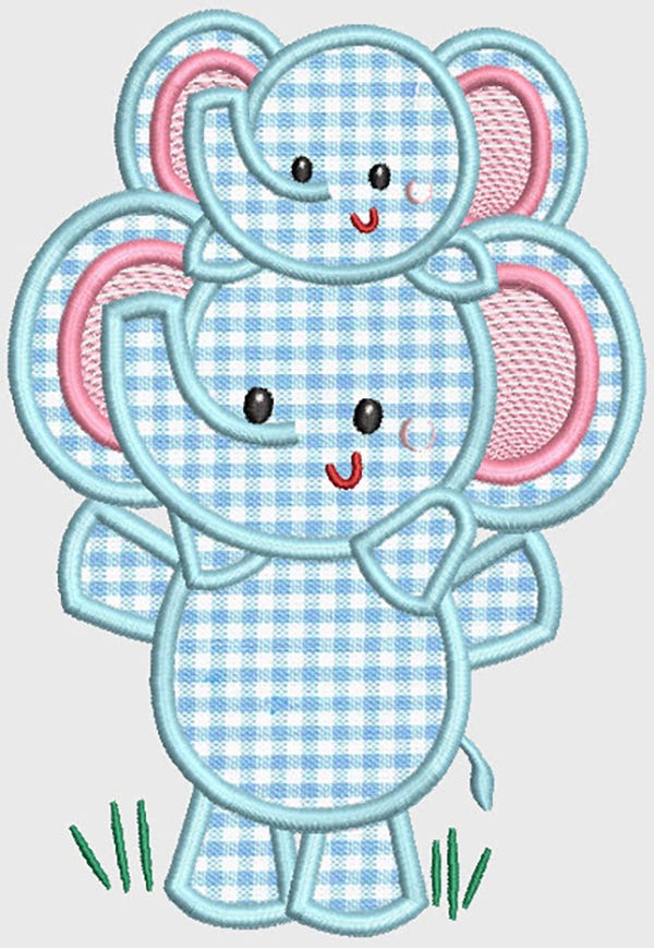 Me And You Critters Applique Machine Embroidery Designs by JuJu 