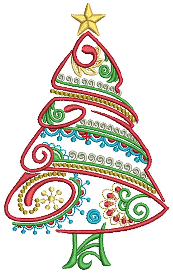 Mehndi Christmas Machine Embroidery Designs by JuJu