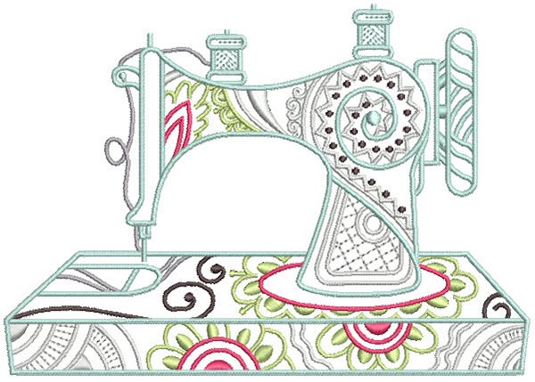 Mehndi Sewing Machines Digital Machine Embroidery Designs by JuJu