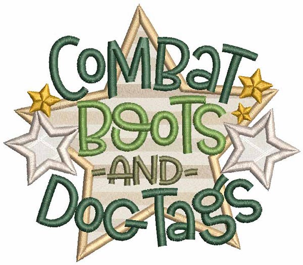 Military Word Art Machine Embroidery Designs By JuJu