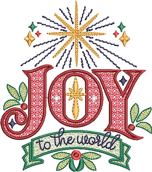 Nativity Word Art 1 Embroidery Design Set | Designs by JuJu