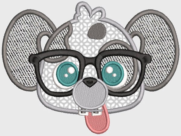 Nerdy Peekers Machine Embroidery Designs by JuJu