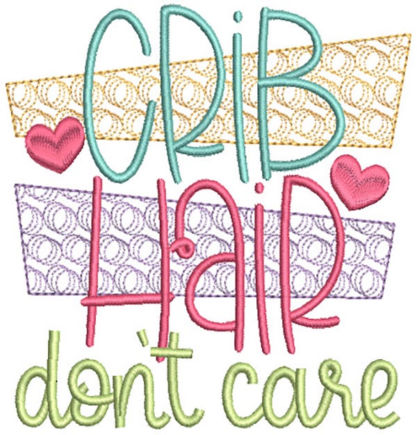 New Baby Word Art 1 Digital Machine Embroidery Designs by JuJu