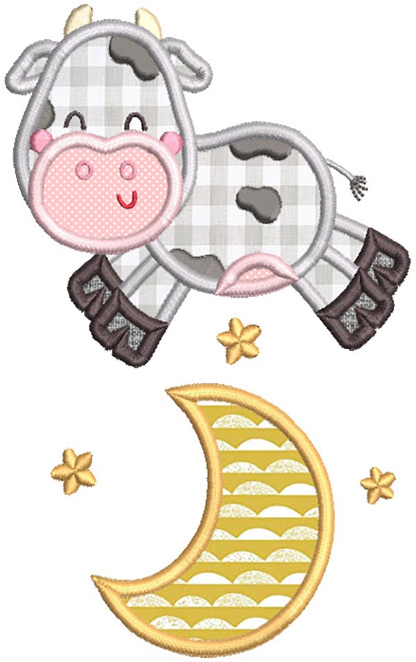 Nursery Rhyme Characters Applique Machine Embroidery Designs by JuJu