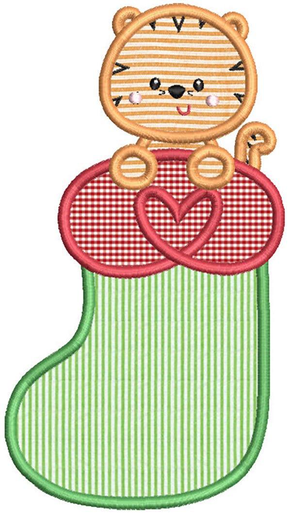 Peeking Stocking Critters Machine Embroidery Designs by JuJu