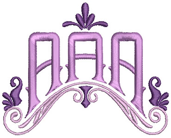 Pinnacle Monogram | Machine Embroidery Designs by JuJu