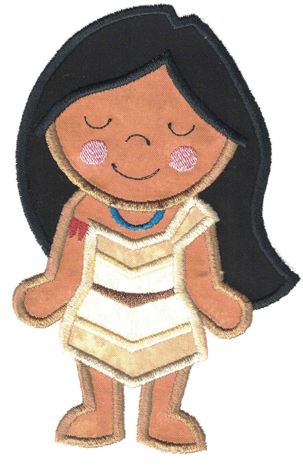 Precious Princess Applique 1 Machine Embroidery Designs by JuJu