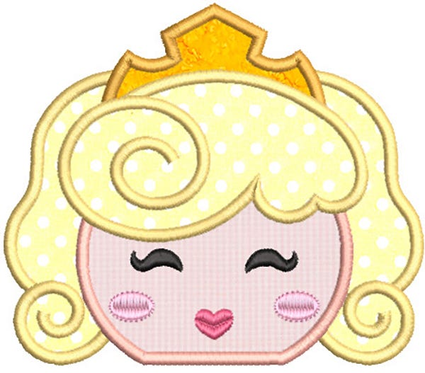 Princess Peekers Applique 2 Machine Embroidery Designs by JuJu 