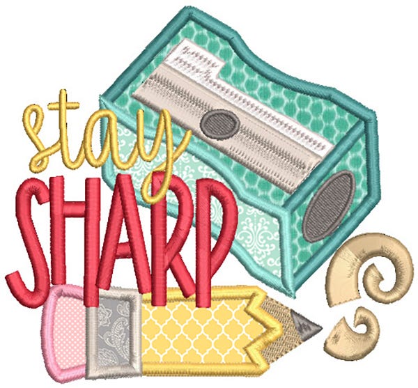 Punny School Word Art 1 Machine Embroidery Designs by JuJu