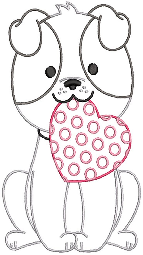 Puppy and Kitty Love Machine Embroidery Designs by JuJu