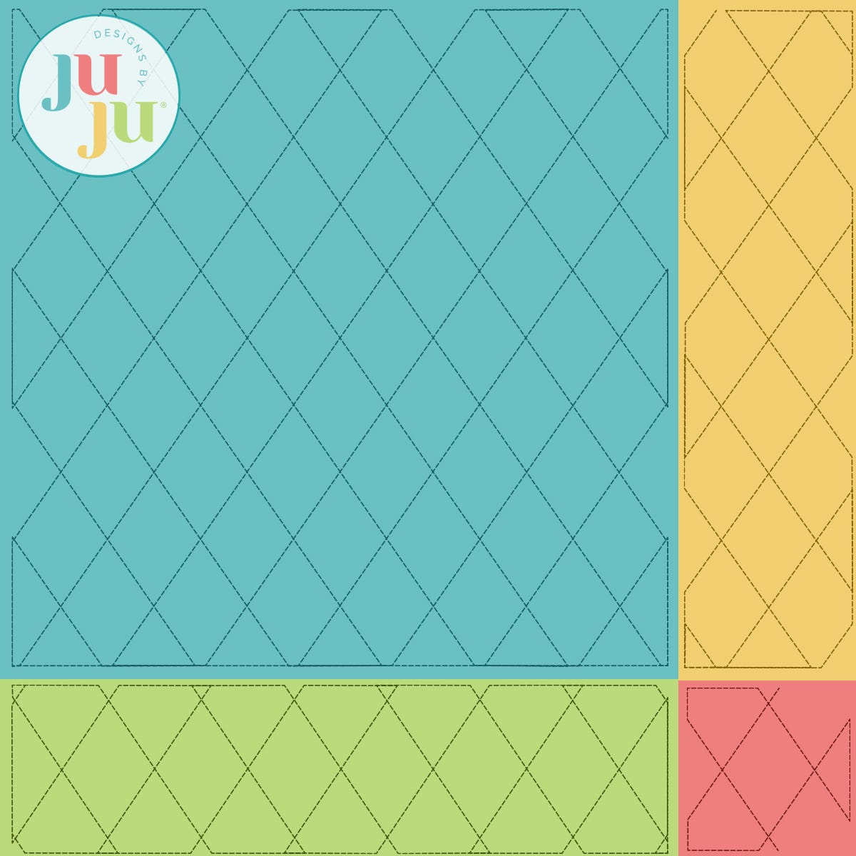 Crosshatch Quilting Backdrops Design | Machine Embroidery Designs by JuJu