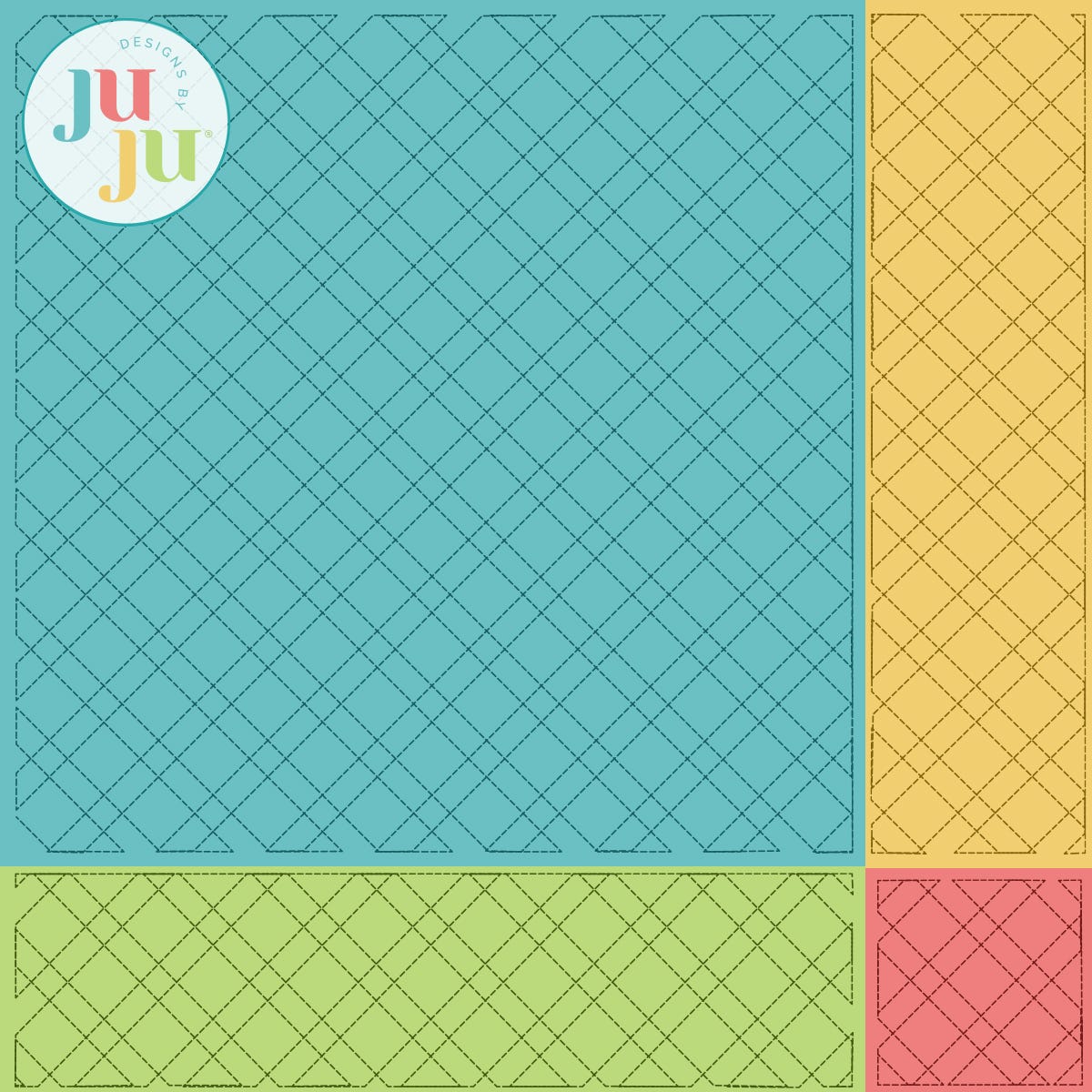 Plaid 1 Quilting Backdrops Design | Machine Embroidery Designs by JuJu