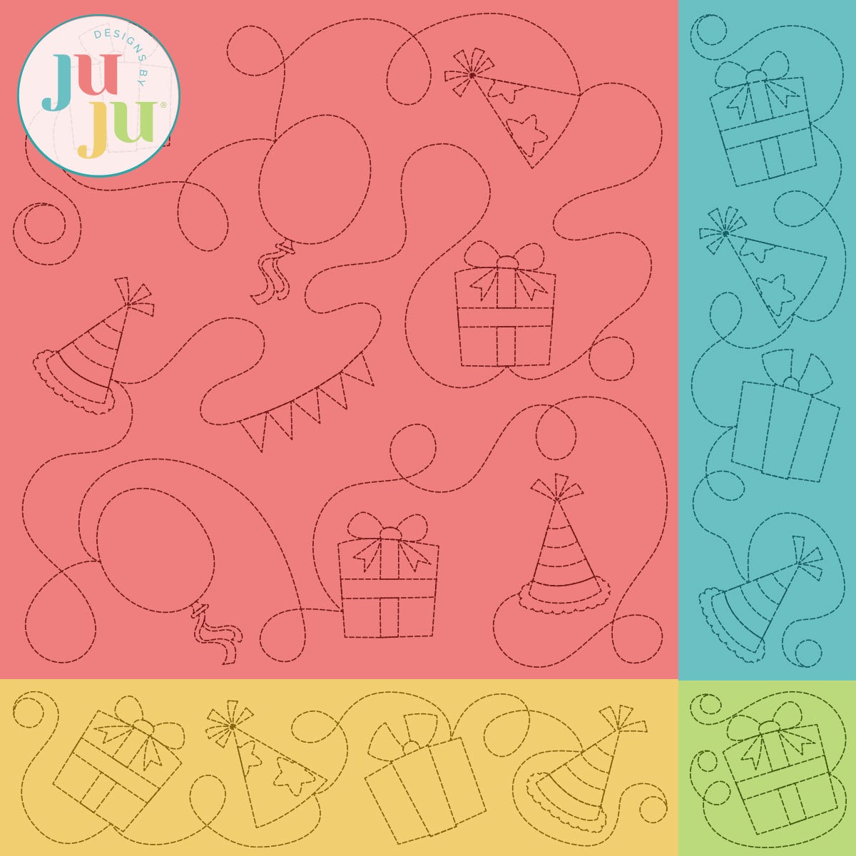 Party Time Quilting Backdrops Design