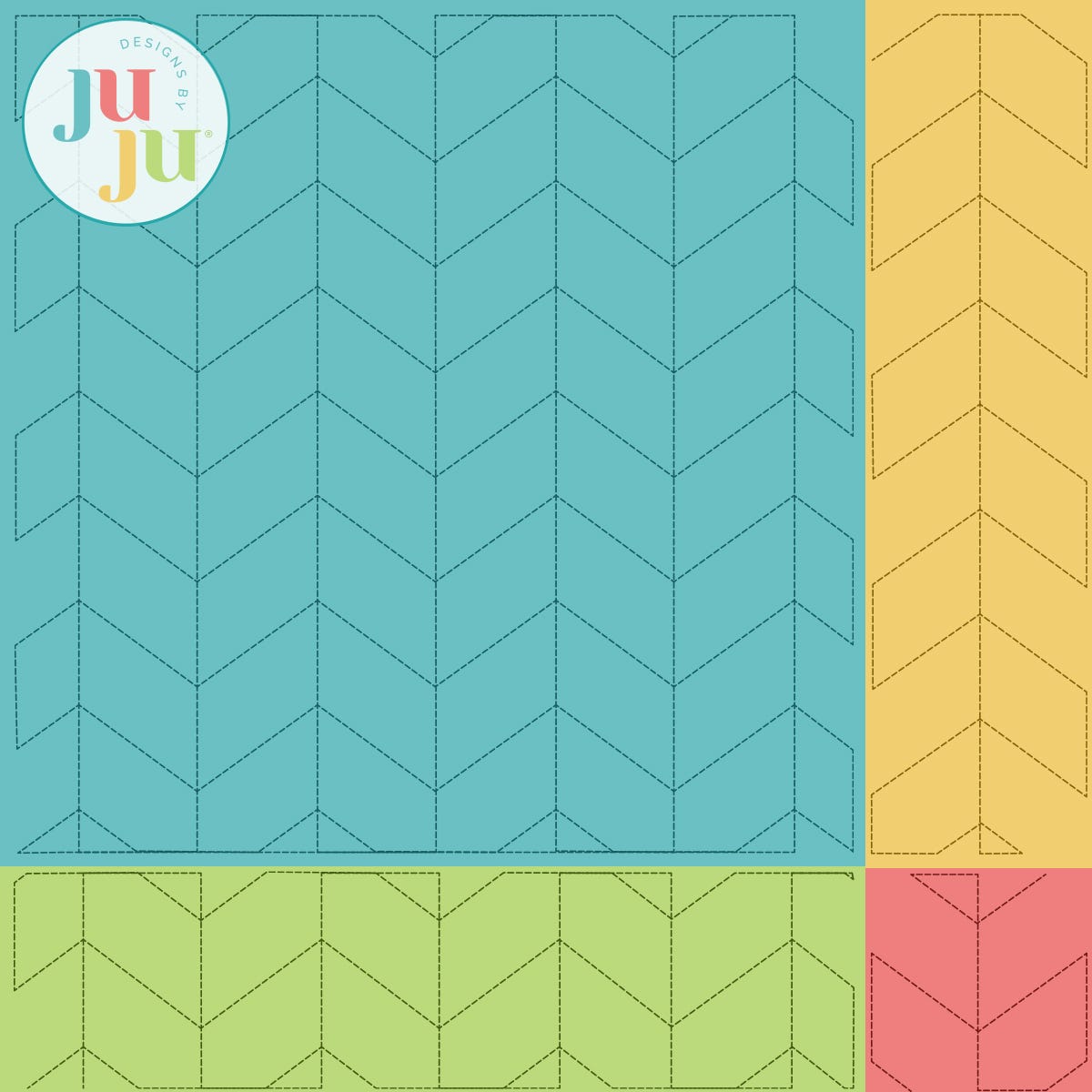 Knit Chevron Quilting Backdrops Design | Designs by JuJu Digital Embroidery Designs