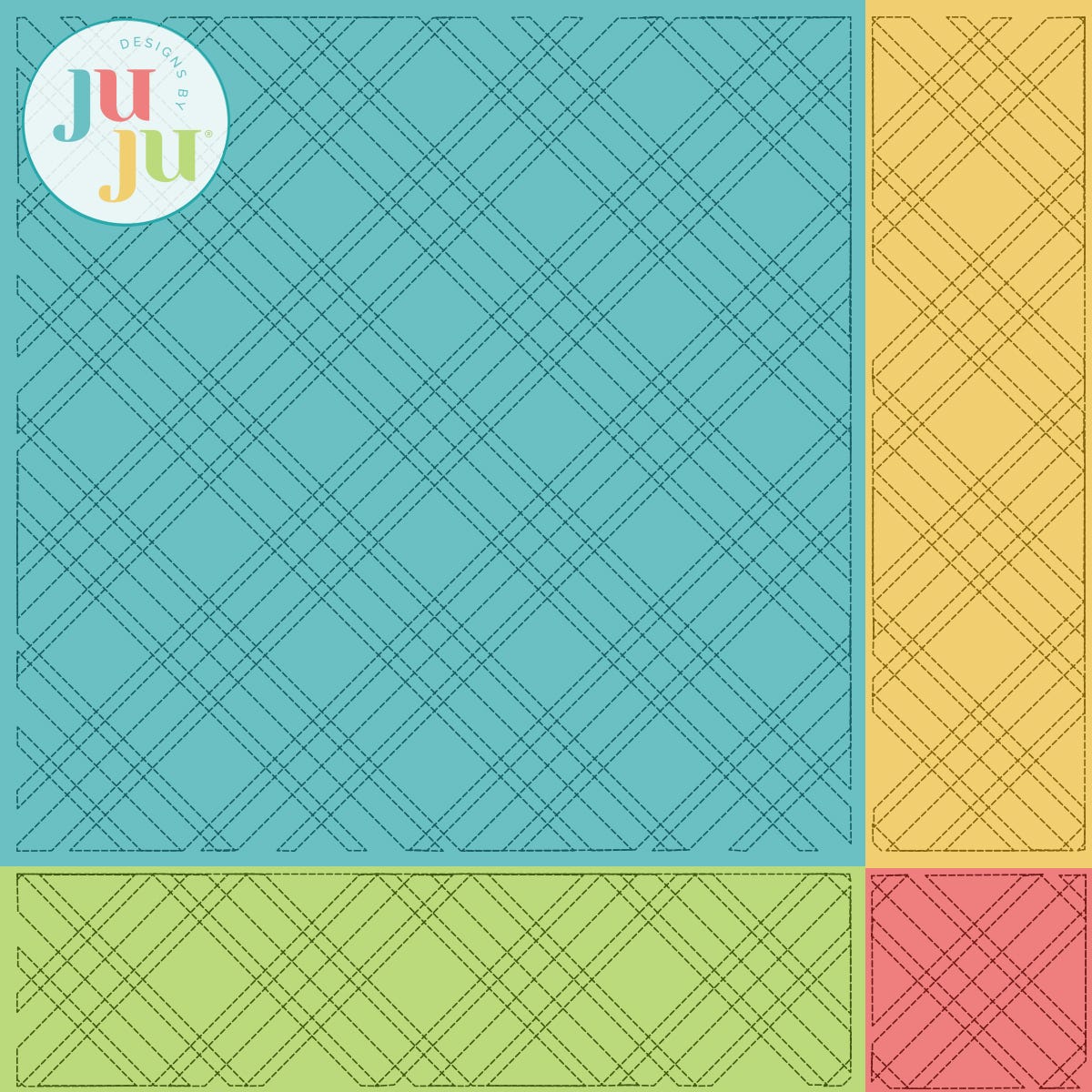                                 Plaid 3 Quilting Backdrops Design | Designs by JuJu Digital Embroidery Designs
                            