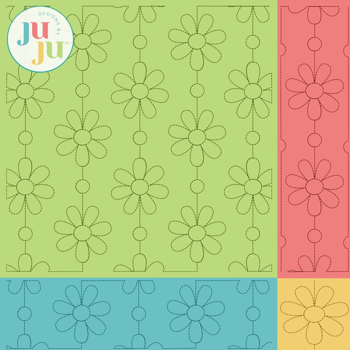 Dots and Daisies Quilting Backdrops Design
