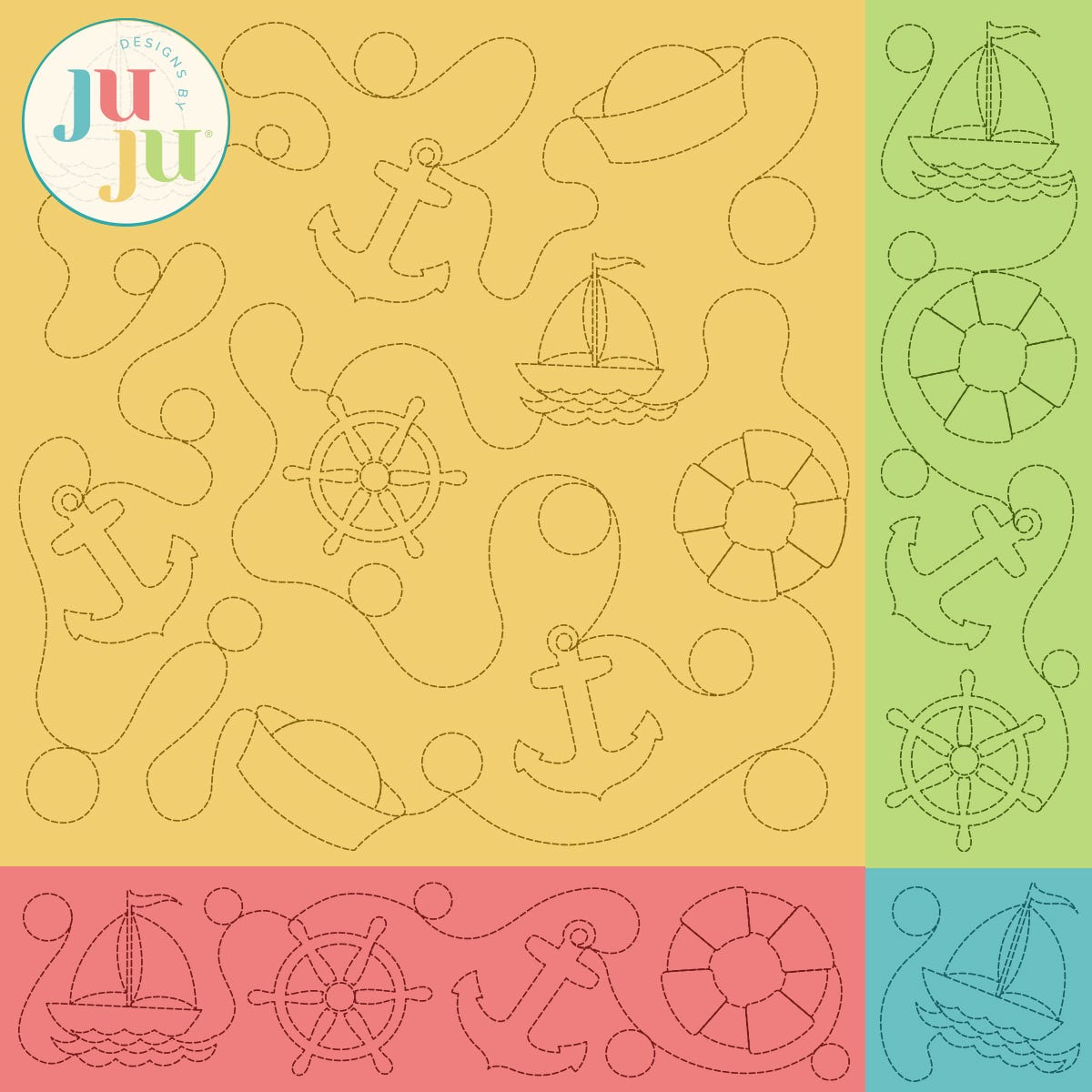 Nautical Quilting Backdrops Design