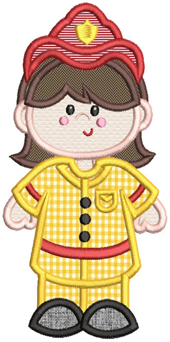 Rescue Kids Applique 1 Machine Embroidery Designs by JuJu