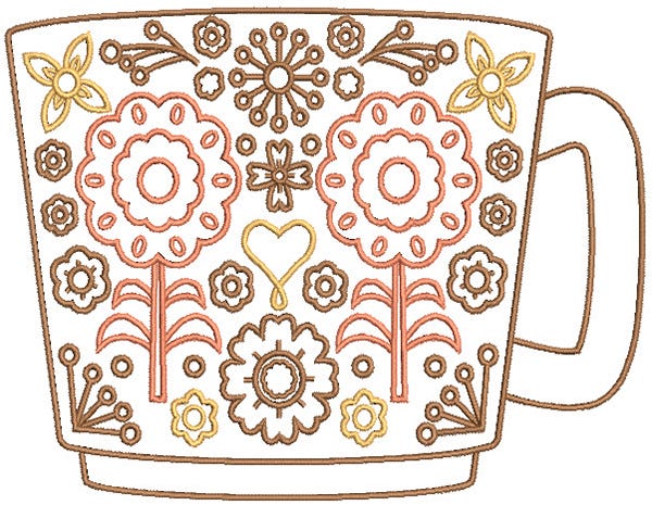 Retro Kitchen Digital Embroidery Designs by JuJu