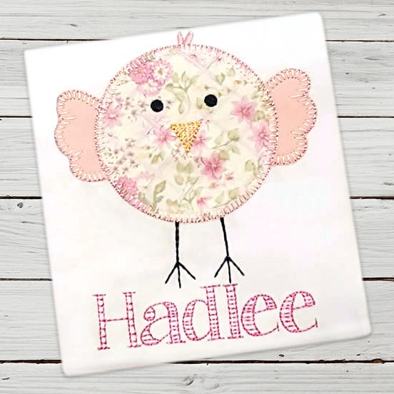 Spring Chickadee | Machine Embroidery Designs by JuJu