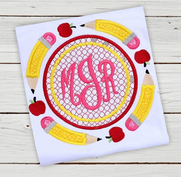 Pencil Monogram Frame