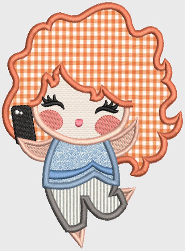 Sassy Ladies Applique Machine Embroidery Designs by JuJu 