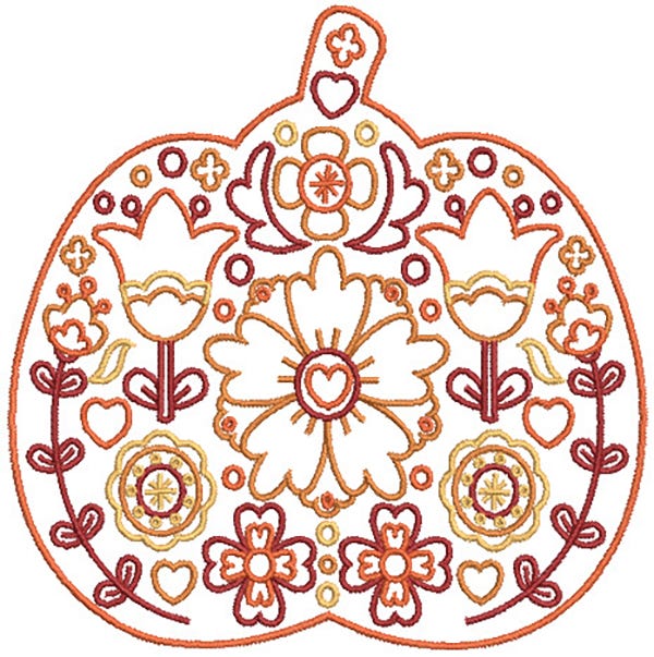 Scandinavian Autumn | Machine Embroidery Designs by JuJu