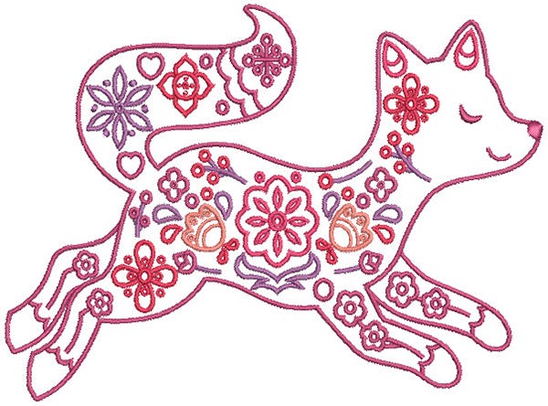 Scandinavian Forest Animals Digital Embroidery Designs by JuJu