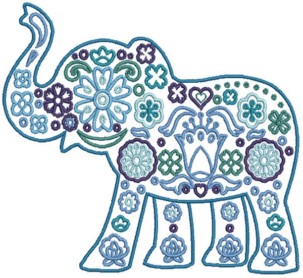 Scandinavian Jungle Animals Digital Embroidery Designs by JuJu